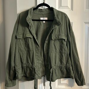 Green army jacket